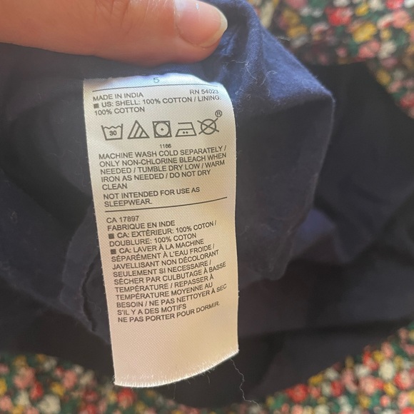 Janie and Jack Navy Blue Floral Sundress 100% cotton - Picture 9 of 9